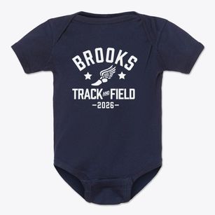 Brooks Academy Track and Field Baby Onesie