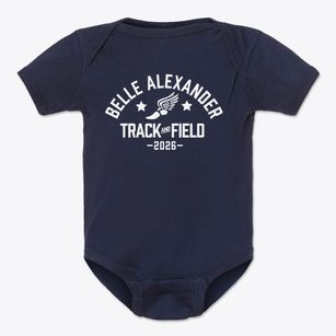 Belle Alexander Elementary School Track and Field Baby Onesie