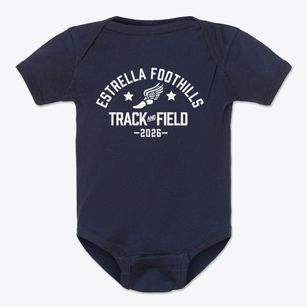 Estrella Foothills High School Track and Field Baby Onesie