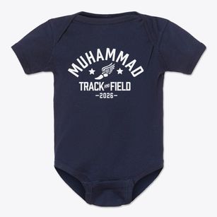 Muhammad University Track and Field Baby Onesie
