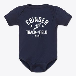 Ebinger Elementary School Track and Field Baby Onesie