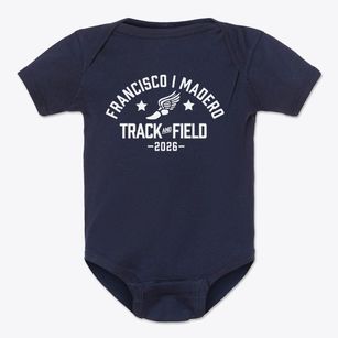 Francisco I Madero Middle School Track and Field Baby Onesie