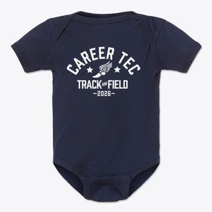 Career Tec School Track and Field Baby Onesie