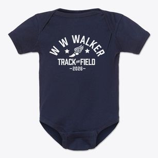 W W Walker Elementary School Track and Field Baby Onesie