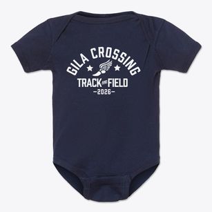 Gila Crossing Community School Track and Field Baby Onesie
