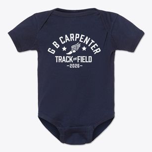 G B Carpenter Elementary School Track and Field Baby Onesie