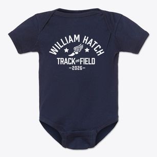 William Hatch School Track and Field Baby Onesie