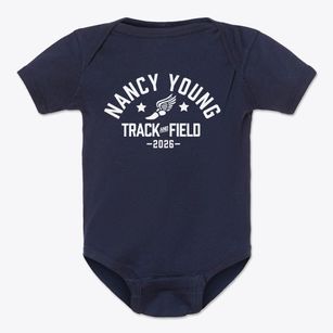 Nancy Young Elementary School Track and Field Baby Onesie
