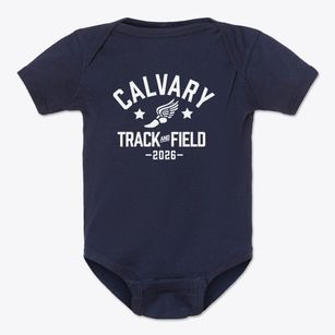 Calvary Christian School Track and Field Baby Onesie