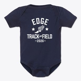 Edge Charter School Child & Family Track and Field Baby Onesie