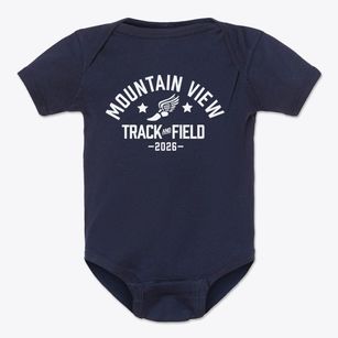 Mountain View High School Track and Field Baby Onesie