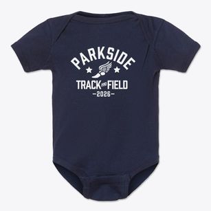 Parkside Elementary School Track and Field Baby Onesie