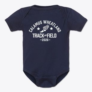 Calamus Wheatland Elementary School Track and Field Baby Onesie
