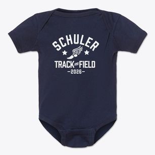 Schuler Elementary School Track and Field Baby Onesie