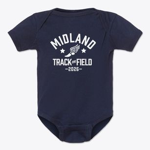 Midland Community Intermediate School Track and Field Baby Onesie