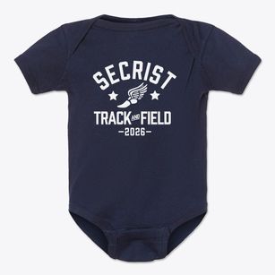 Secrist Middle School Track and Field Baby Onesie