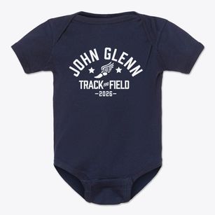 John Glenn Elementary School Track and Field Baby Onesie