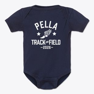 Pella High School Track and Field Baby Onesie