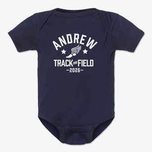 Andrew Community School Track and Field Baby Onesie