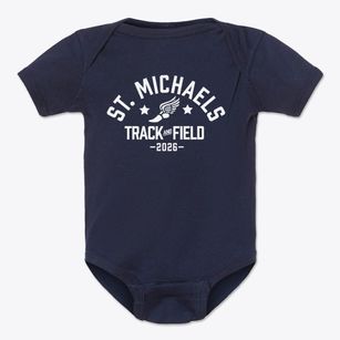 Saint Michaels Episcopal School Track and Field Baby Onesie