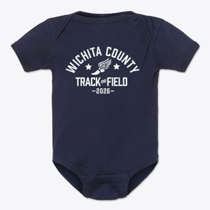 Wichita County High School Track and Field Baby Onesie