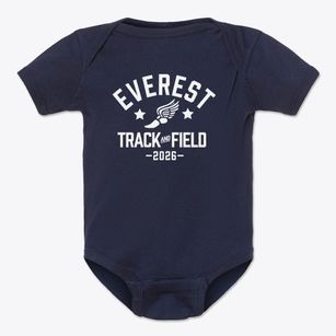 Everest Middle School Track and Field Baby Onesie