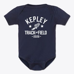 Kepley Middle School Track and Field Baby Onesie