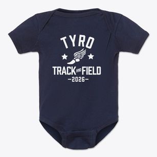 Tyro Community Christian School Track and Field Baby Onesie
