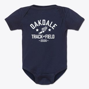 Oakdale Elementary School Track and Field Baby Onesie