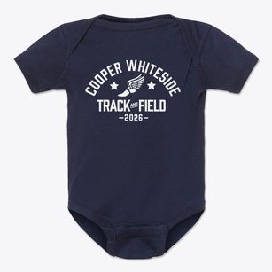 Cooper Whiteside Elementary School Track and Field Baby Onesie