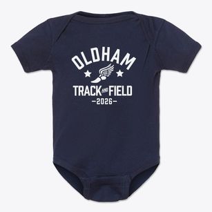 Oldham Christian Academy Track and Field Baby Onesie