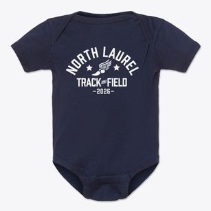 North Laurel Middle School Track and Field Baby Onesie