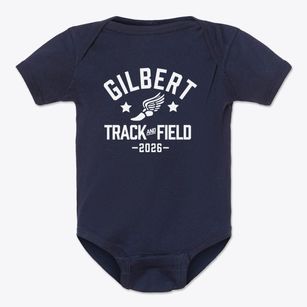 Gilbert Christian Track and Field Baby Onesie
