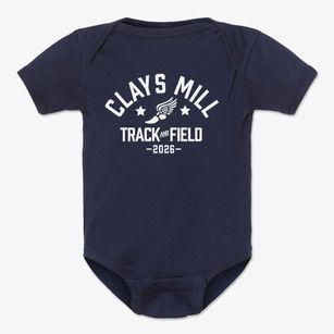Clays Mill Elementary School Track and Field Baby Onesie
