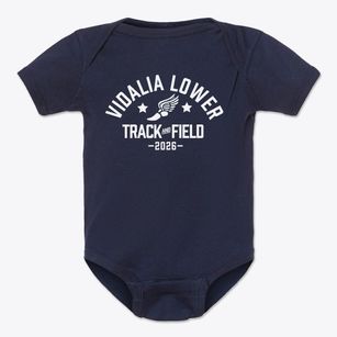 Vidalia Lower Elementary School Track and Field Baby Onesie