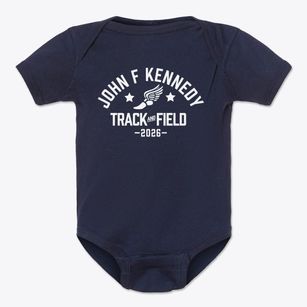John F Kennedy Elementary School Track and Field Baby Onesie