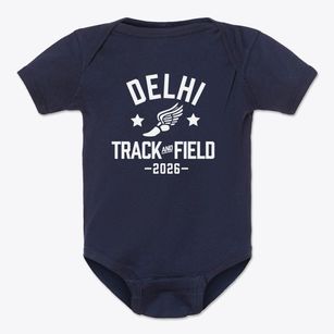 Delhi Elementary School Track and Field Baby Onesie