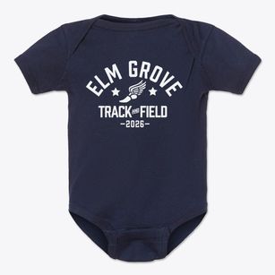 Elm Grove Middle School Track and Field Baby Onesie