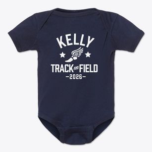 Kelly Elementary School Track and Field Baby Onesie