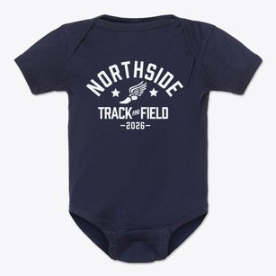 Northside Elementary School Track and Field Baby Onesie