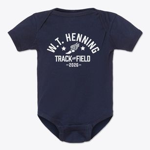W.t. Henning Elementary Track and Field Baby Onesie