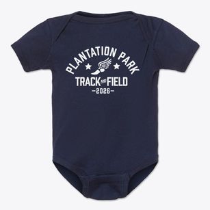 Plantation Park Elementary School Track and Field Baby Onesie