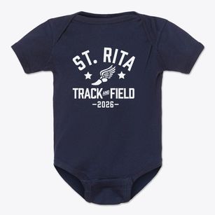 Saint Rita School Track and Field Baby Onesie
