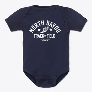 North Bayou Elementary School Track and Field Baby Onesie