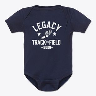 Legacy Elementary School Track and Field Baby Onesie