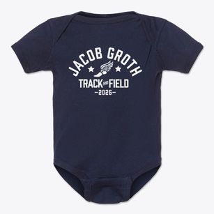 Jacob Groth High School Track and Field Baby Onesie