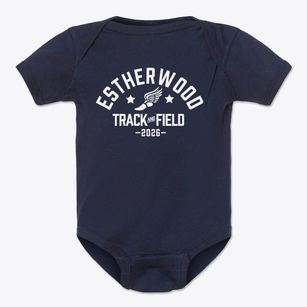 Estherwood Elementary School Track and Field Baby Onesie