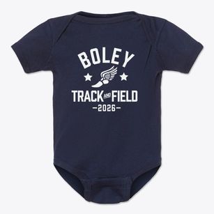 Boley Elementary School Track and Field Baby Onesie