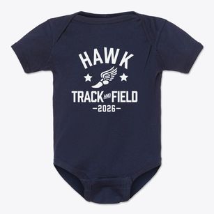 Hawk Primary School Track and Field Baby Onesie