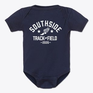 Southside Elementary School Track and Field Baby Onesie